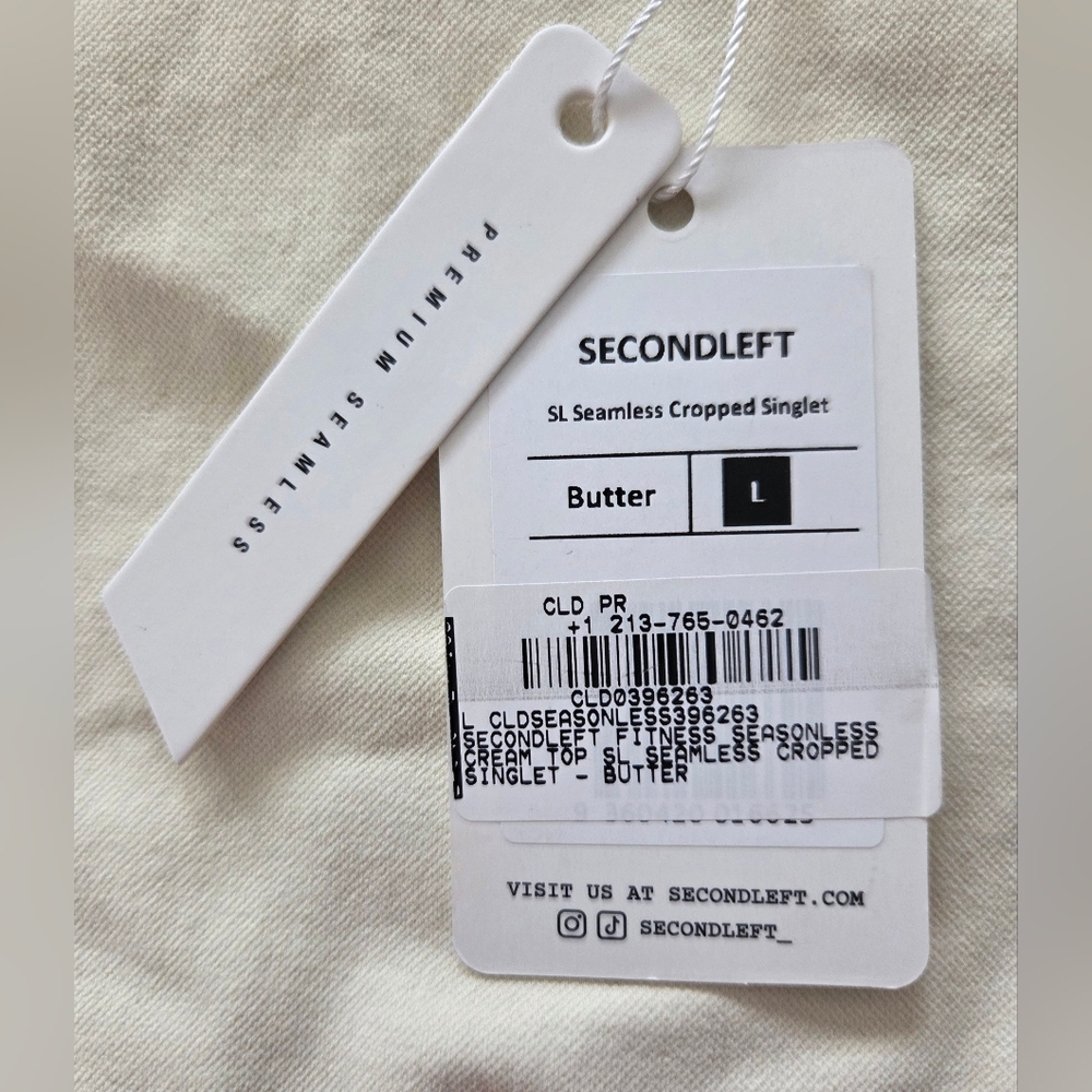 SECONDLEFT SEAMLESS CROPPED SINGLET TOP. - Picture 6 of 7